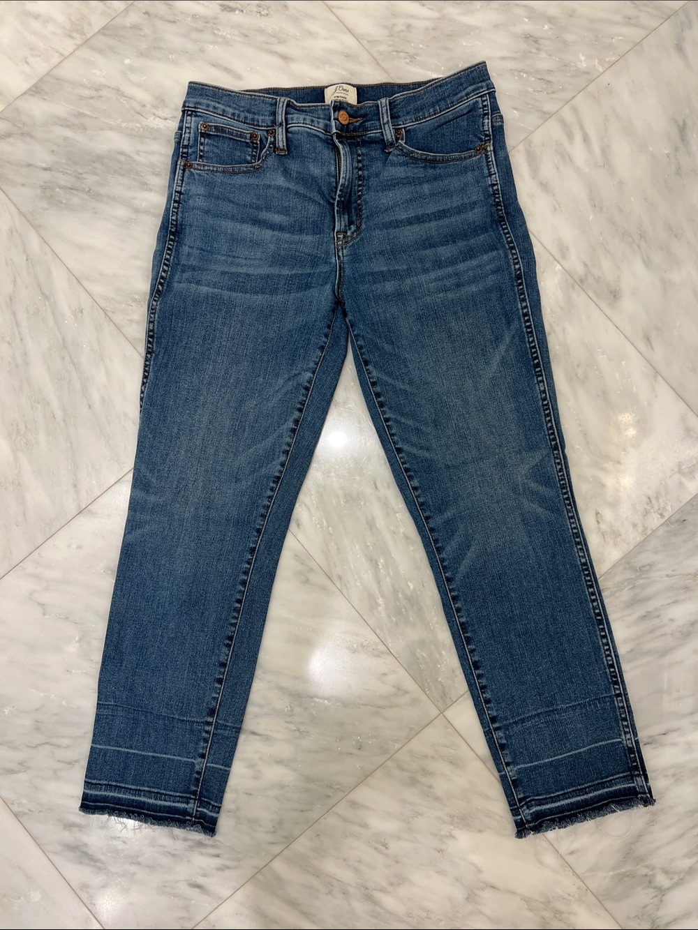 J. Crew Women's Cropped Blue Denim Jeans